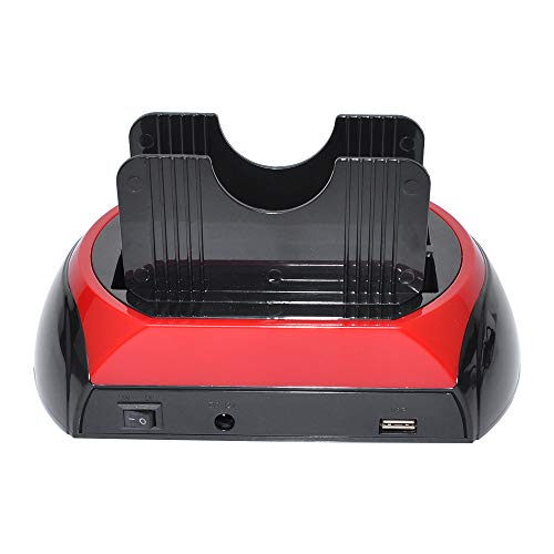 Estação de ancoragem de disco rígido SAIENTEE, USB 2.0 a 2,5 polegadas SATA IDE compartimentos duplo