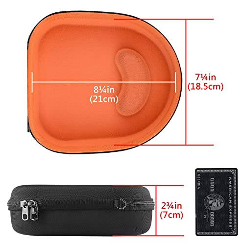 Geekria Shield Headphones Case Compatible With Skullcandy Crusher Evo, Crusher Anc, Venue, Hesh 3 Case, Replacement Hard Shell Carrying Bag With Cable Storage (Black) #TOP3