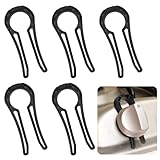 5 Pack Stove Knob Safety Locks, Baby Proof Oven Knobs Covers Lock for Child Safety(Black)