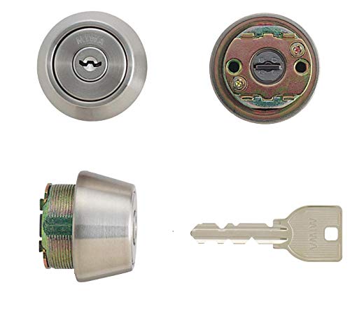 美和ロック MIWA TE LEシリンダー PR TE22.CY BS キー3本 ディンプル 領収書 5191 PR MIWA キー3本付 2個同一キー シルバー HSV縦カム