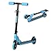 homcom Monopattino per Bambini 2 Ruote in Alluminio, Monopattino Pieghevole con Altezza Regolabile per Bambini di 3-8 Anni, Blu