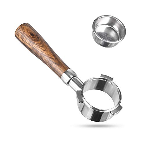 54mm Bottomless Portafilter, MATOW 54mm Bottomless Naked Portafilter Compatible with 54mm Breville Barista Series and 54mm Breville Machines (Filter Basket Included) - Thumbnail 4