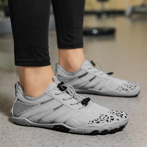 Image of Hike Barefoot Shoes for Women Men Breathable & Non-Slip Athletic Footwear Wide Toe Water Shoes,Designed for Walking,Running&Swimming