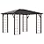 Outsunny 10' x 12' Hardtop Gazebo with Galvanized Steel Roof, Wood Grain Steel Frame, Heavy Duty Permanent Pavilion Outdoor Gazebo, for Garden, Patio, Backyard, Deck, Lawn