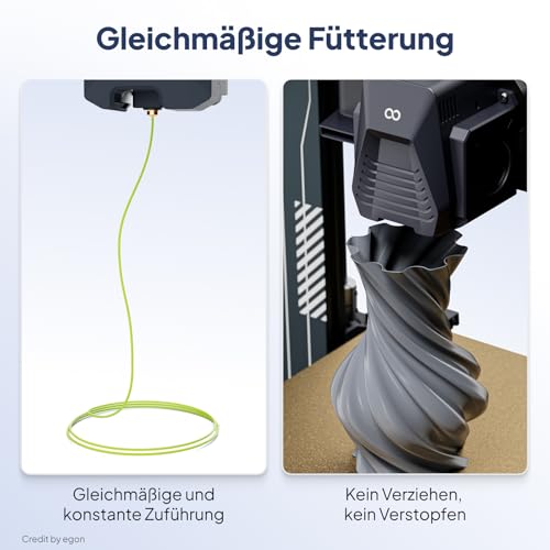 DEEPLEE PLA+ 2.0 Filament 1.75mm, Stärkere Zähigkeit 3D Drucker Filament, Türkis 1KG, Upgrade PLA Plus 3D Printer Filament, High Speed PLA+ Filament für die meisten FDM 3D Drucker