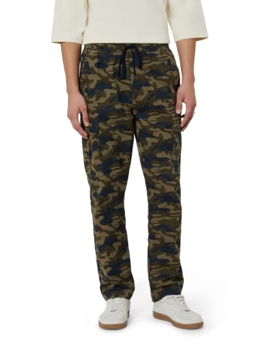 Image of Amazon Brand - Symbol Men's Regular Fit Cargo Trouser (Elasticated Waistband | 100% Cotton | Pants)