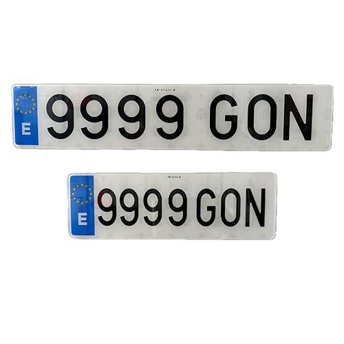 Gonplac Matrícula Acrílica Coche Homologada Alto Impacto Larga 52 x 11 CM...