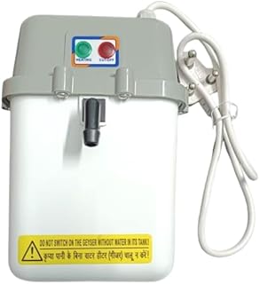 Portable Instant Geyser Compact & Sleek Build Copper Heating Element Anti Siphon Protection (Color & Disign May Warry)