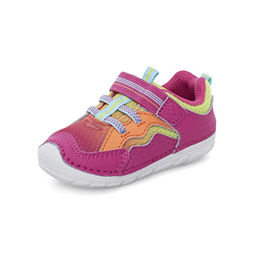 Stride Rite Baby Girls Soft Motion Kylo Athletic Sneaker, Pink/Neon, 3.5 Infant Us #TOP7