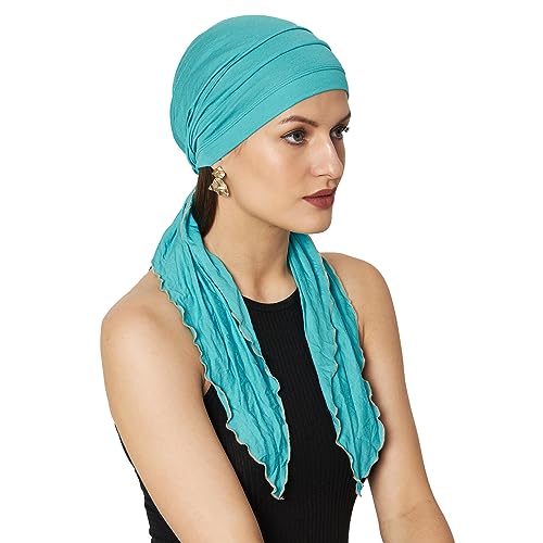 Image of The Headscarves Women Bamboo Pre Tie Scarf (HS107 Multicolor)