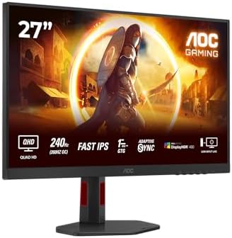AOC 27" Q27G4ZR 0.3ms 260Hz HDMI,DisplayPort Fast IPS 2K Gaming Monitör - Görsel 1