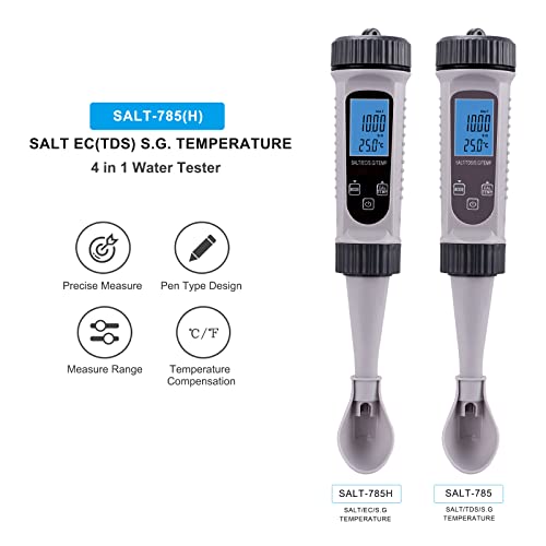 Jauge de température et sel pour eau potable sans kit chimique