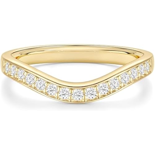 EAMTI Wedding Bands for Women Eternity Travel Engagement Rings Size 4-10