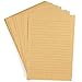 CenterZ 100 Sheets Vintage Kraft Stationary Paper 5.71 x 8.27 inch, A5 Size 120gsm Lined Stationery Writing Letter Papers Bulk Set for Personalized Letters, Creative Poems, Lyrics, Office Notes, etc