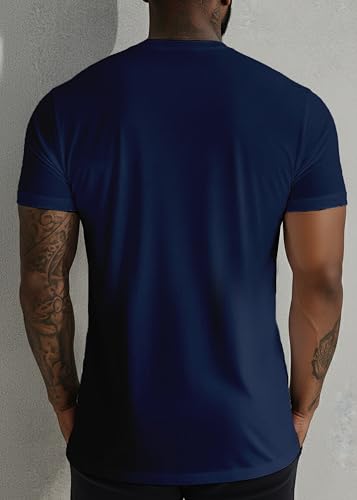 Image of Peppyzone Quick Dry Sports T Shirt for Men | Lightweight Breathable Gym T-Shirt | Regular Fit Workout Tee for Running, Training & Everyday Activewear