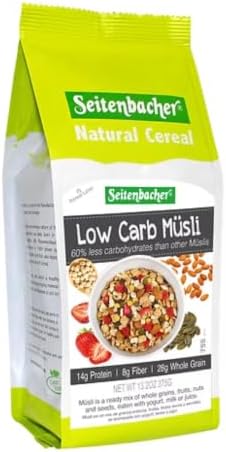 Seitenbacher Low Carb Strawberry & Chocolate Musli, 13.2 Ounce