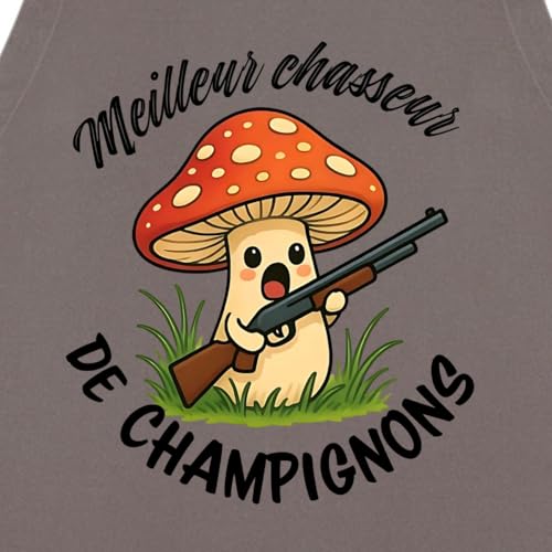 Meilleur Chasseur de Champignons Cadeau Chasseur Tablier Cuisine – vue 2