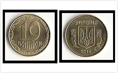 SHFGHJNM Colección de Monedas Ucrania 10 Goby Coin 2014 Edición KmNew