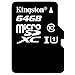 Price comparison product image Kingston SDC10G2/64GB 64 GB UHS Class 1/Class10 microSDXC UHS-I Flash Memory Card (microSDXC to SD Adapter Included), Black