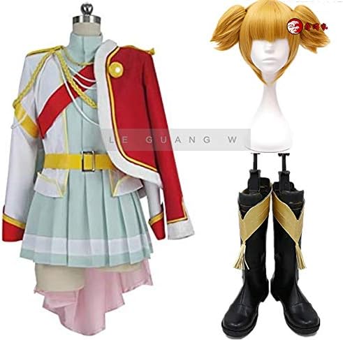 Amazon 少女 歌劇 レヴュースタァライト 大場 なな だいば なな コスプレ衣装 ウイッグ 靴風 コスプレ 仮装 通販