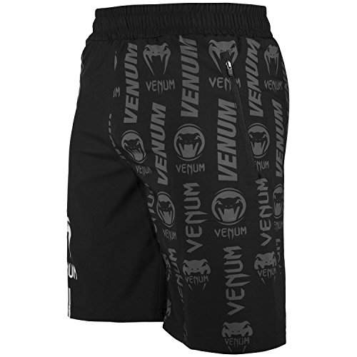 Venum Logos Fitness Shorts Logos Fitness Short - Black/White-L, Black/White, Large by Venum - Used condition - Image 2