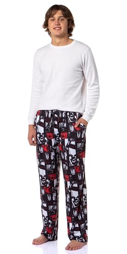 IT The Movie Men's Pennywise The Clown Closeups Print Adult Sleep Lounge Pajama Pants2