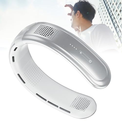 Ventilateur de cou portable ultra frais avec 5 cœurs silencieux - 4