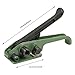 Heavy Duty Manual Strapping Tool, Strapping Tensioner, with Ball Bearings & Razor Blades, Double-Sided Non-Slip Presser Foot, for Industrial Packing, Bundling,Green