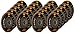 20 Angle Grinder Flap Discs 4-1/2" Flat 80 Grit 7/8"