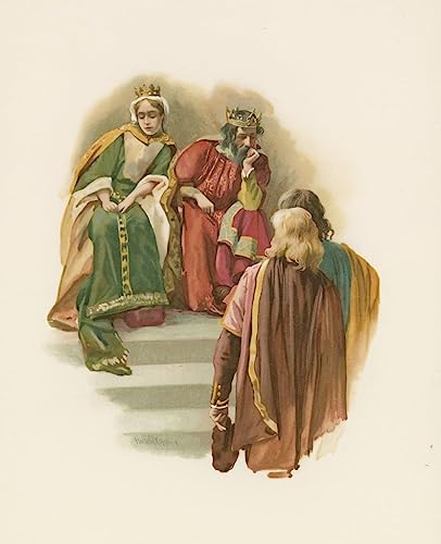 Tableau le roi et la reine avec Hamlet pour salon et bureau chic