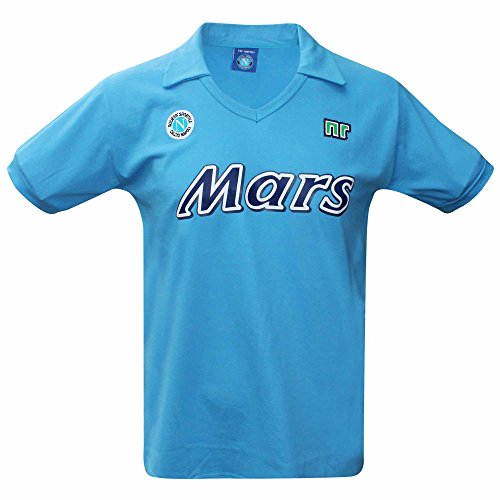 SSC NAPOLI Vintage 1988/89 MARS Retro camisa (100% algodón tallas S a...