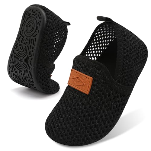 Image of Lefflow Toddler Water Shoes Kids Quick Dry Beach Swim Socks Shoes Baby Non Slip House Slippers