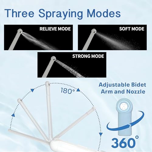 Reise Bidetflasche, tragbares Bidet-Sprühgerät, Hand-Bidet Elektrisches Bidet Wiederaufladbar, Stufe 3 Modus für Persönliche Reinigung, Unentbehrlich für Postpartum |ältere Menschen