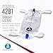 Dynarex Urinary Leg Bag, for Use with Catheter, has a Non-Drip Closure & Anti-Reflux Valve, 600 ml/20 oz Capacity, Medium, White, 1 Box of 12 Leg Bags