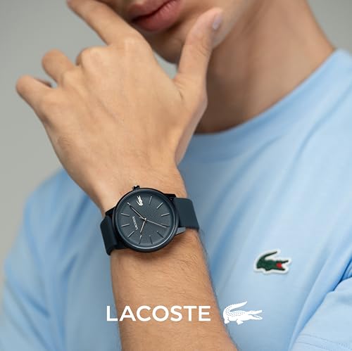 Image of Lacoste L.12.12 Move Blue Dial, Blue Band Analog Round Dial Men's Watch - 2011241