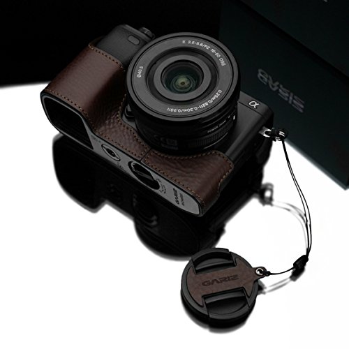 Gariz Genuine Leather Xa-Cfs1650Br2 Camera Capfix Cap Fixs For Sony 16-50Mm Selp1650 Lens, Brown #TOP3