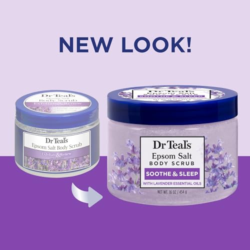 Dr Teal'S Pure Epsom Salt Body Scrub, Soothe & Sleep With Lavender Essential Oils thumb #1
