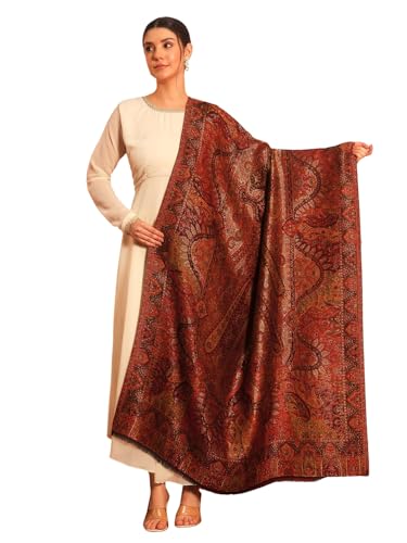 Écharpe Kaani en laine Pashmoda tissée main pour tenue élégante