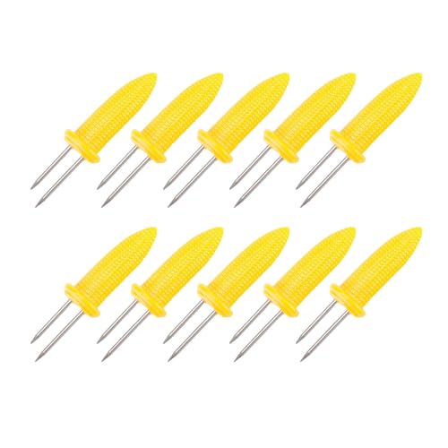 Maiskolbenspieße, Maiskolben Halter, Edelstahl Maishalter Maiskolben Nadel, Für Hausmannskost Grillen Partys Weihnachtsfeiern Grillen im Freien, 10 pcs.