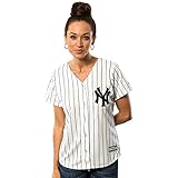 Majestic MLB New York Yankees Damen Baseball Trikot Cool Base Jersey weiß Girls (L)