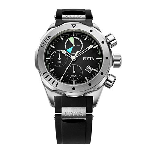 De Cuero de los Hombres del cronógrafo Reloj automático FIYTA - la aeronáutica