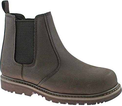 Grafters - Zuecos de cuero para hombre marrón marrón, color marrón, talla...