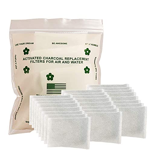 Green Piece® 24 Pack Overstuffed All-Natural Diaper Pail Deodorizer | Activated Charcoal Air Purifier Compatible with Diaper Pails, Shoe Closets, Trash Cans, Pets - Made in The USA by Green Piece