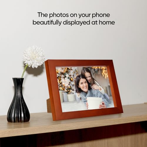 WTAQR 6x8 Picture Frame for Wall Hanging or Tabletop Display, Wall Mounting Horizontally or Vertically,Photo Frame with HD Plexiglass for Photos, Posters & Art Prints,Brown,Frame,2 Pack — view 2