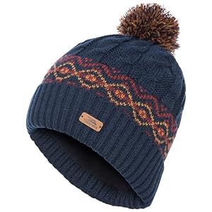 Trespass Andrews Herren Strickmütze mit Bommel
