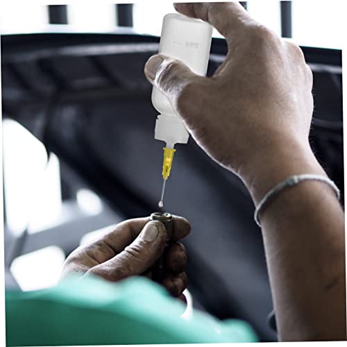 EXAOMBLE Nadelspitze Kleber Applikator Flasche 30Ml Präzisions Squeeze Flasche Mit Skalierung Für Flüssigkeiten Dosierung Bastel Zubehör 6Er Set