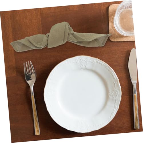 Servilletas de algodón reutilizables para evitar residuos en comidas diarias de hogar 8