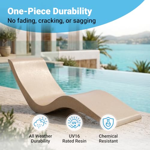 Image of Aqua Outdoors Pool Lounge Chairs, Pool Chairs for in Pool, 9-in Water Depth