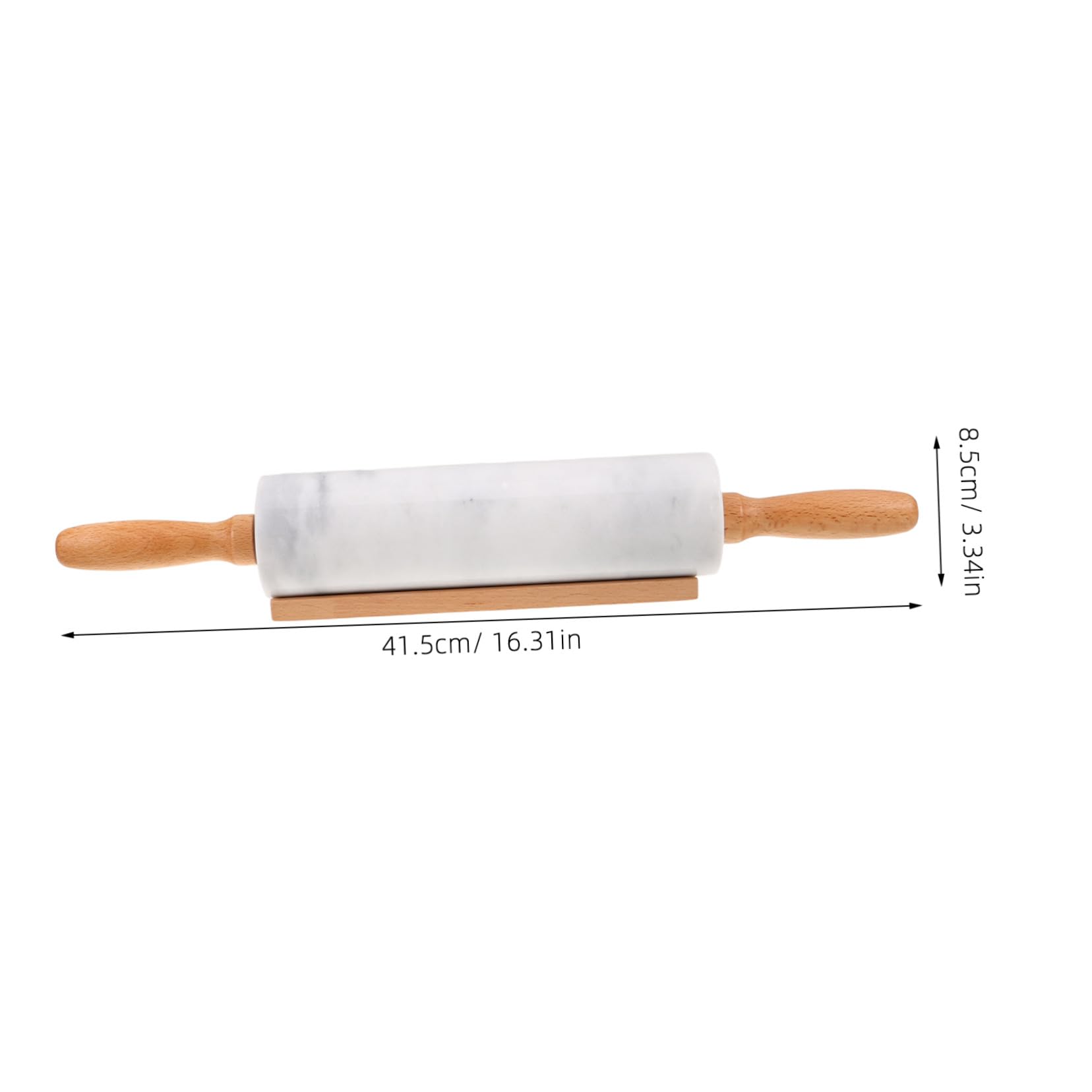 Healifty 3piezas Rodillo de Mármol para Hornear Antiadherente Herramienta de Repostería Doméstica para Fondant Pizza Pan Uso Cocina