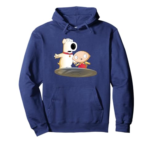Stewie e Brian Scioccati Felpa con cappuccio